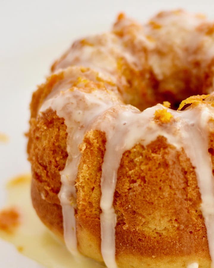 Honey Orange Bundt Cake | No Refined Sugar