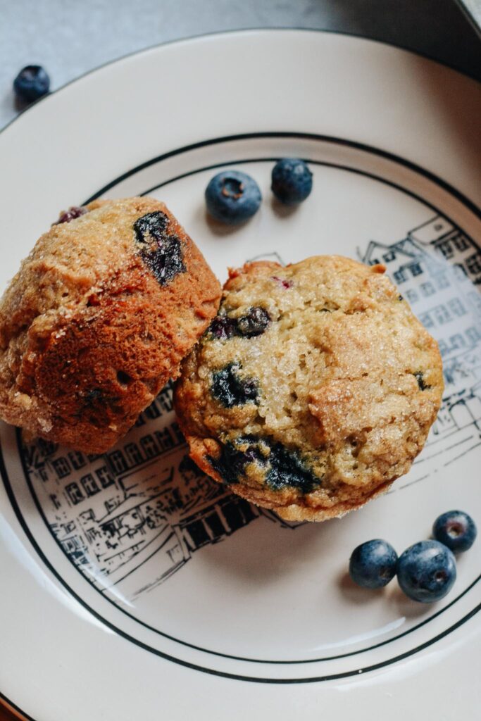 Healthy Banana Blueberry Muffins made Gluten Free, sweetened with honey and bananas. Moist, light and a simple recipe the whole family will love.