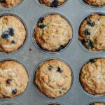 Healthy Banana Blueberry Muffins made Gluten Free, sweetened with honey and bananas. Moist, light and a simple recipe the whole family will love.