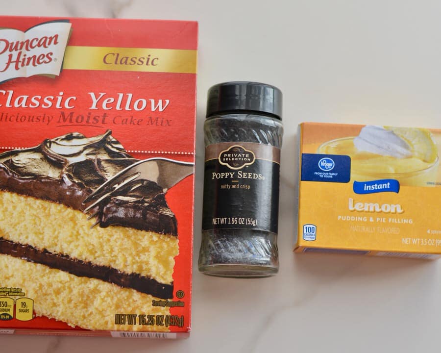 Yellow Cake Mix Lemon Poppy Seed Bundt Cake