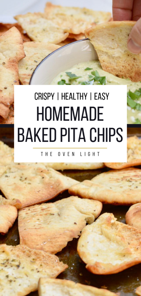 White Bean and Feta Dip with Homemade Baked Pita Chips #homemade #pitachips #mediterranean #bakedchips