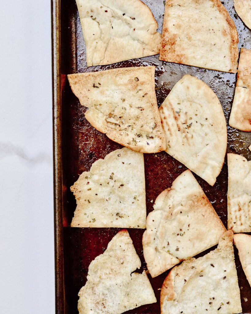 Baked Feta with tomatoes and red pepper.