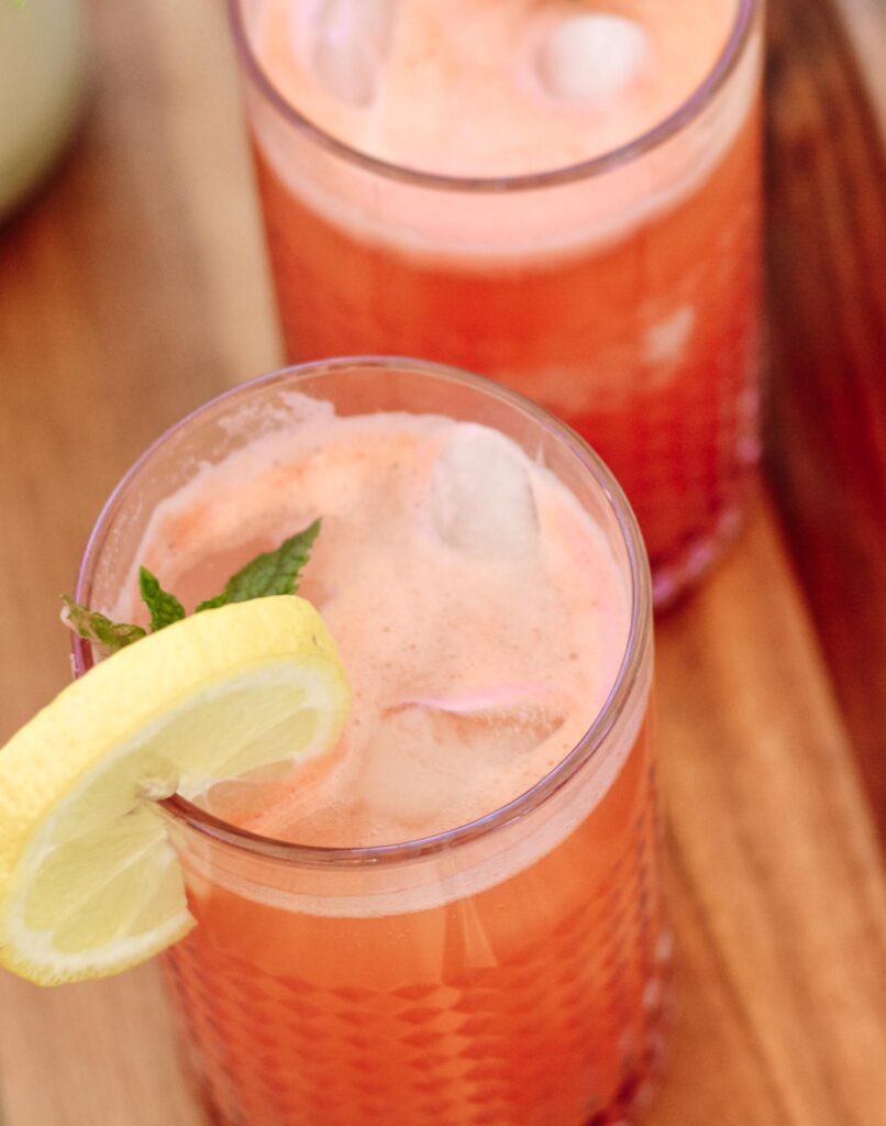 Sparkling watermelon refresher drink to cool you to the core this summer. Deliciously light and perfect for your outdoor summer days.