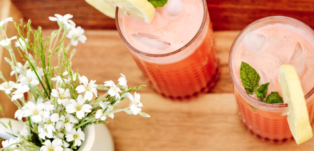 Sparkling watermelon refresher drink to cool you to the core this summer. Deliciously light and perfect for your outdoor summer days.