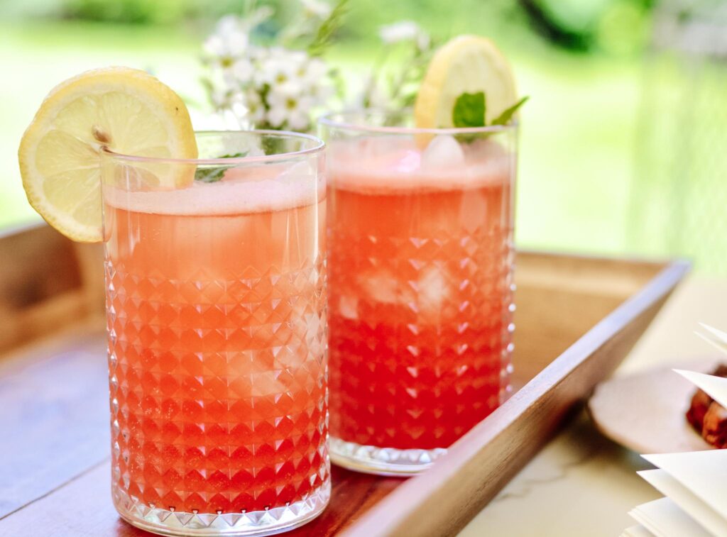 Sparkling watermelon refresher drink to cool you to the core this summer. Deliciously light and perfect for your outdoor summer days.