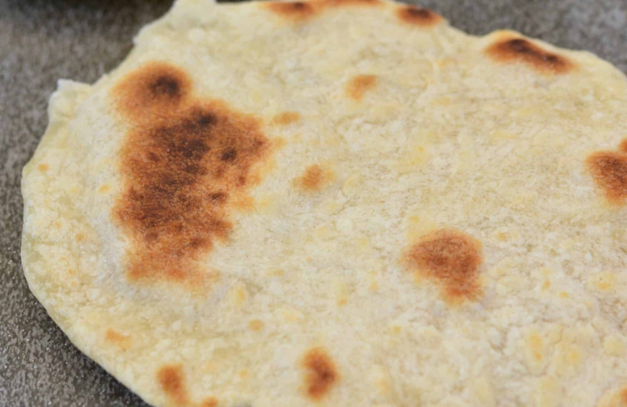 Warm fresh homemade tortillas melt in your mouth with amazing flavor. Worth the little bit of effort.