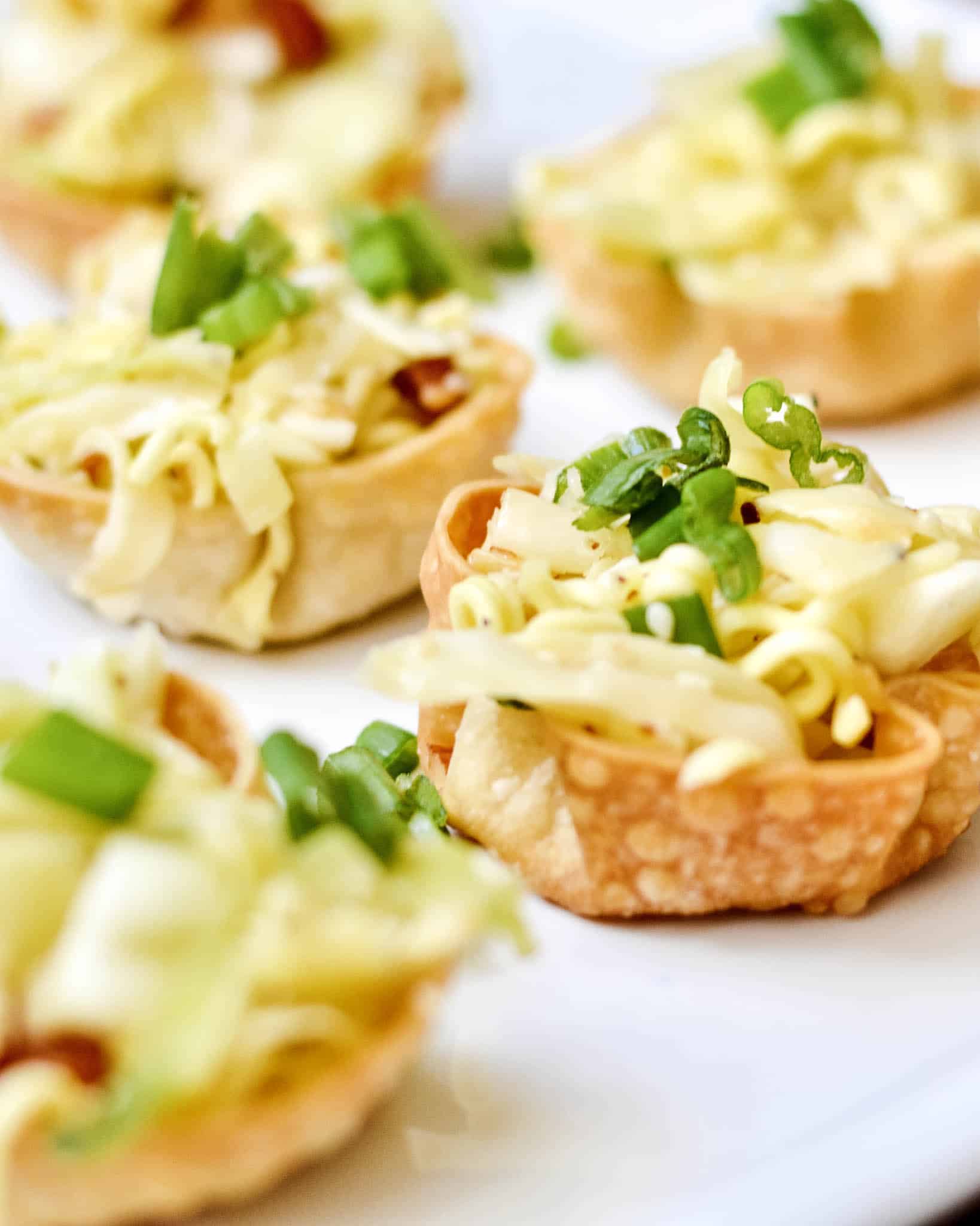 Asian Sumi Salad in Baked Wonton Cups | The Oven Light