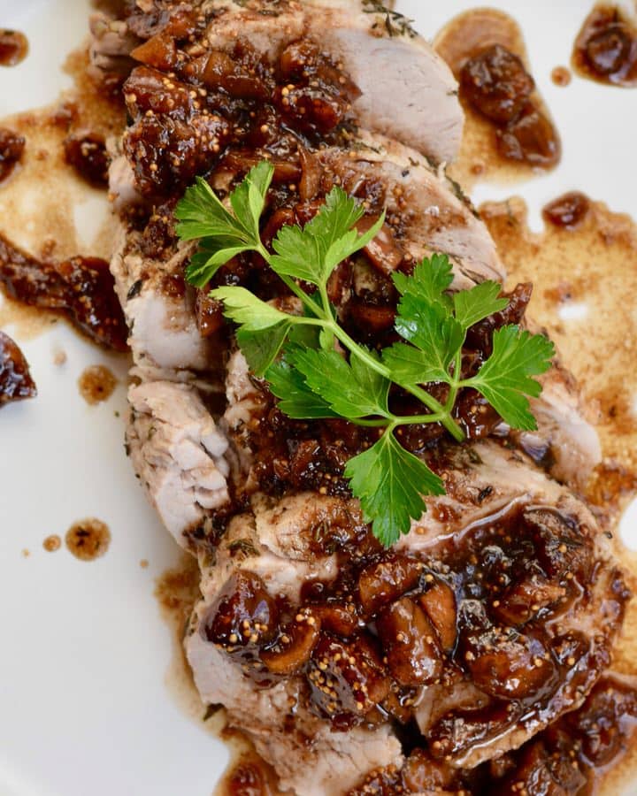 Pork Loin with Balsamic Fig Sauce