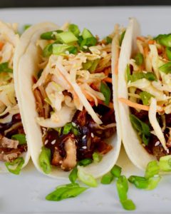 Korean BBQ Tacos with Quick Kimchi and Pulled Pork. Make Ahead Friendly!