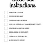 AIRBNB CHECKOUT INSTRUCTIONS FREE PRINTABLE