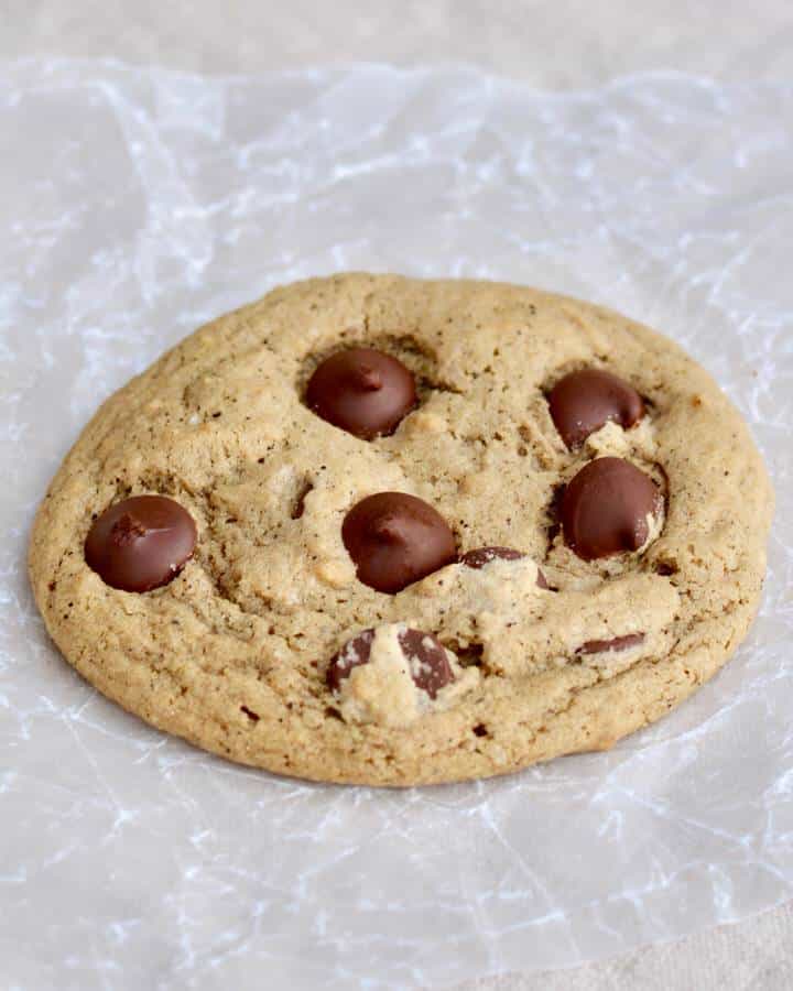 Chewy Espresso Dark Chocolate Chip Cookies. Simple recipe comes together quickly. Soft and so full of mocha espresso chocolate flavor. Large bakery style cookies with amazing texture and flavor! You'll love this recipe!
