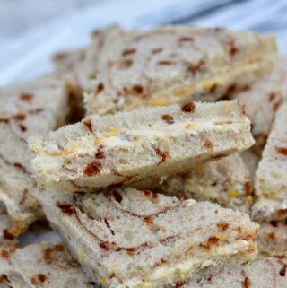 Creamy Cinnamon Orange Tea Sandwiches perfect for spring or summer. Kids and adults all loved it!