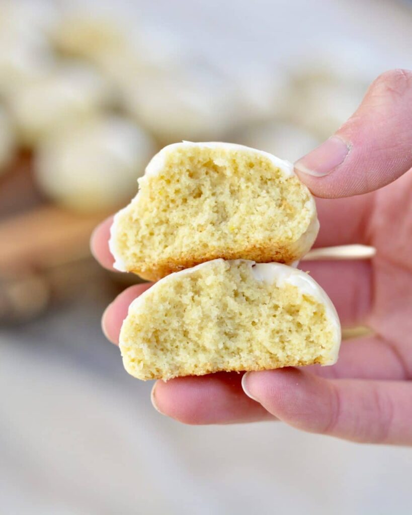 Almond Cake Cookies - Soft cookies with a hint of almond and lemon. Perfect for spring and summer. Comes together quick and easy!
