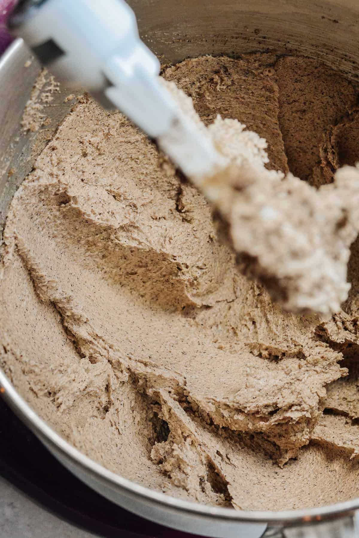Whipped butter and sugar.