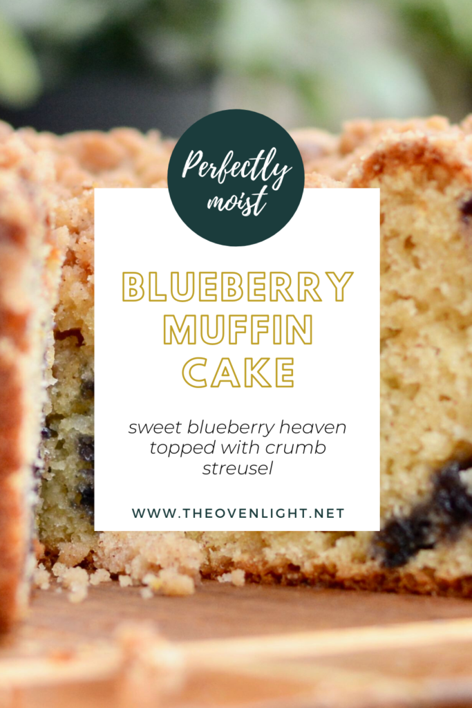 Blueberry Muffin Cake - Perfectly delicious and simple recipe! Goes great with an evening coffee for dessert, or as breakfast! Kids and adults will love it!