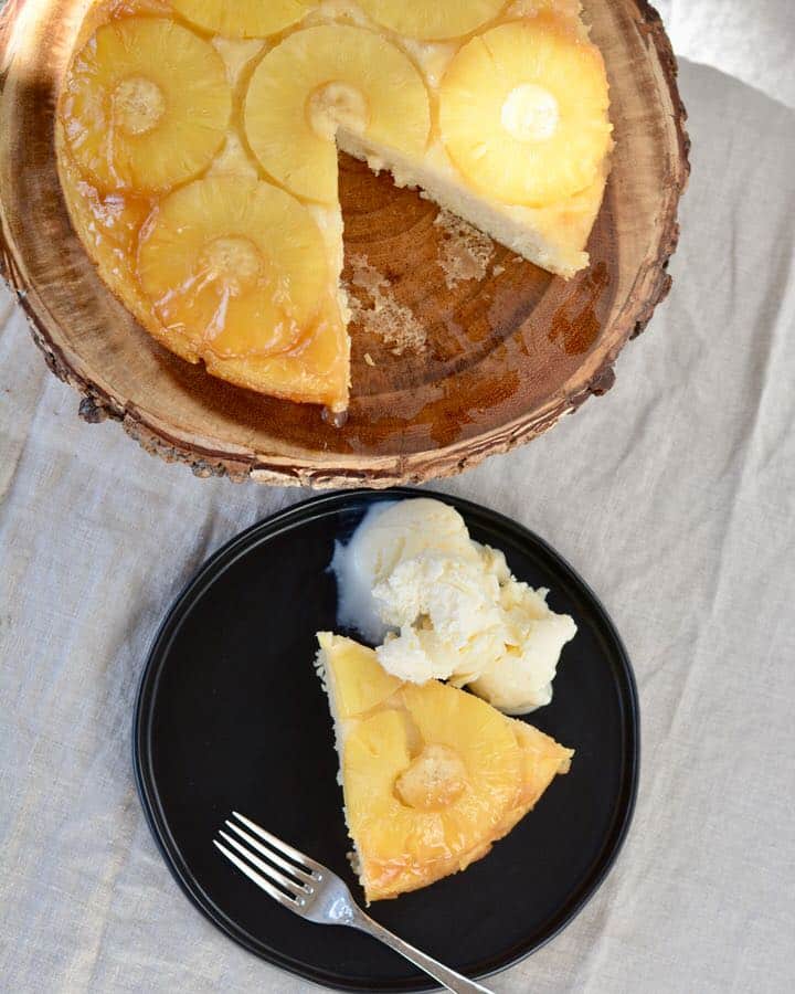 Gluten Free Vegan Pineapple Upside Down Cake