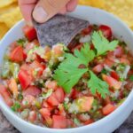 The BEST Pico de Gallo recipe made with all the classic ingredients with the most amazing secret ingredient—pickled serrano peppers.