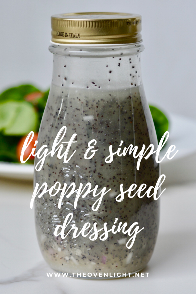 Poppy Seed Dressing - Simply the BEST summertime salad dressing recipe! #poppyseeddressing #saladdressing #summersalad