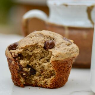 Espresso Chocolate Chip Muffins - perfect for a morning treat, breakfast or brunch