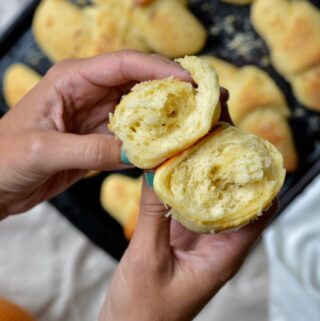 Homemade Crescent Rolls filled with parmesan | perfectly soft and delicious