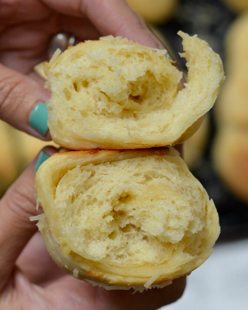 Homemade Crescent Rolls filled with parmesan | perfectly soft and delicious