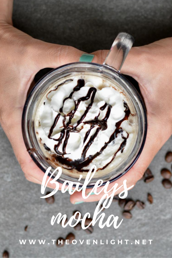 Bailey's Irish Cream Mocha with Espresso, Chocolate, Milk and Bailey's | Perfect holiday drink or just an anytime drink—hot, comforting and delicious #baileys #mocha #coffee #holiday #Christmas #hotdrink