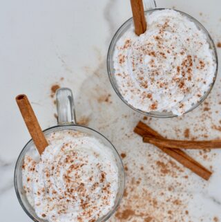 Pumpkin Spice Steamer Crème | Starbucks copycat. It's the Pumpkin Spice Latte without the coffee. A perfect winter day hot drink. Fresh ingredients, full of fall flavor.