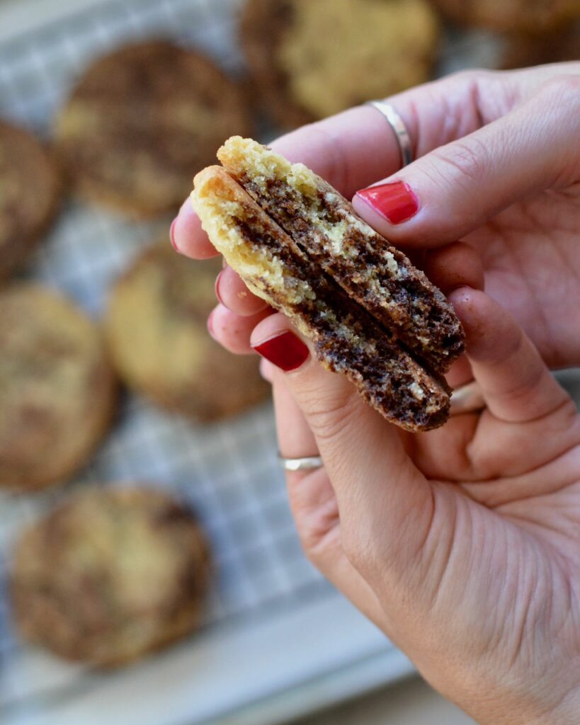 Marble Cookies | Simple twist on a classic holiday cookie—delicious all year round! Soft and so chocolatey.