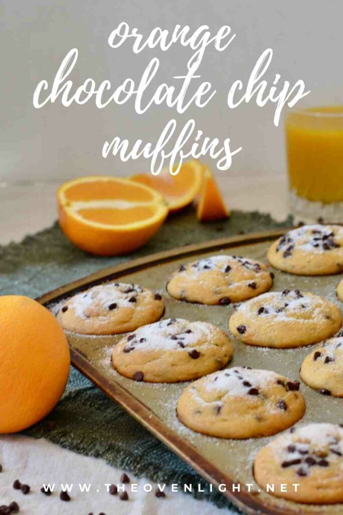 Orange Chocolate Chip Muffins | Gluten free & perfectly tender texture. Lots of orange flavor and plenty of mini chocolate chips make for a perfect breakfast treat! #muffinrecipe #glutenfree #chocolatechip