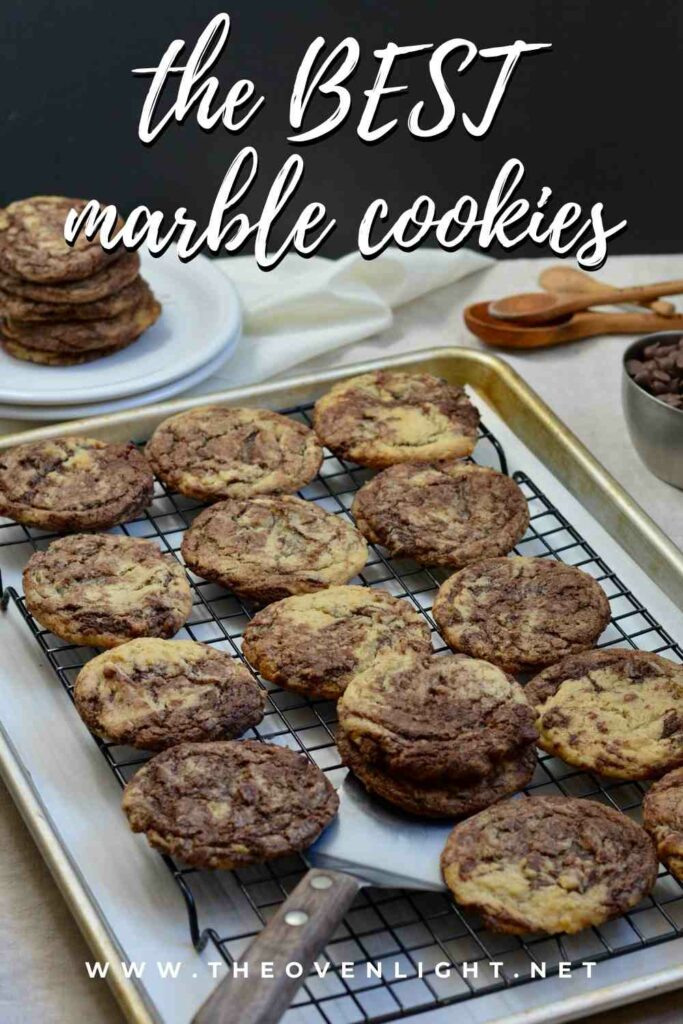 Marble Cookies | Simple twist on a classic holiday cookie—delicious all year round! Soft and so chocolatey. #marblecookie #cookierecipe #amazingcookies #simplecookies