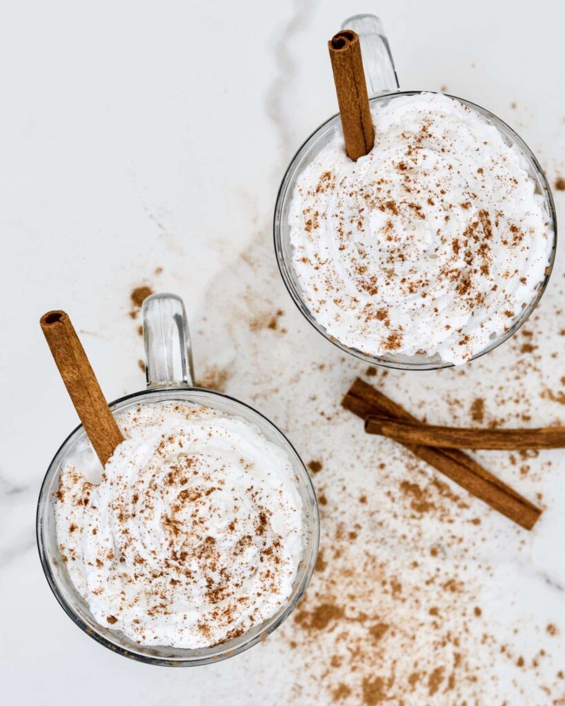 Homemade Pumpkin Spice Milk recipe - Like a pumpkin spice latte, but without the coffee. Also known as a steamer. Creamy, sweet and full of fall flavor. Dairy free or regular options.