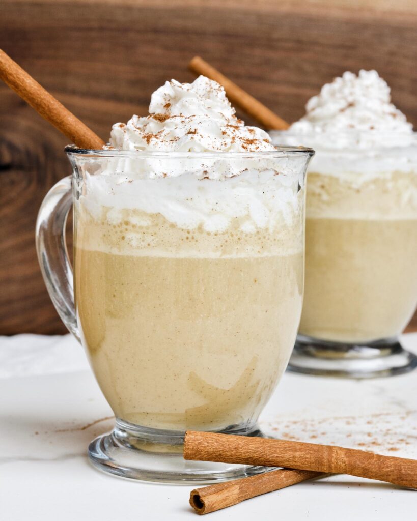 Homemade Pumpkin Spice Milk recipe - Like a pumpkin spice latte, but without the coffee. Also known as a steamer. Creamy, sweet and full of fall flavor. Dairy free or regular options.