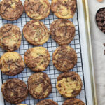 Marble Cookies on Cookie Sheet