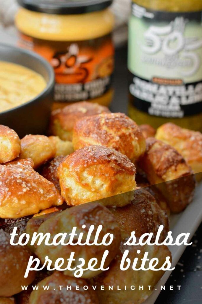 Pretzel Bites with a Kick! Adding fresh 505 Southwestern salsa right in the dough makes these pretzel bites really special. Dip in 505SW™ queso for the ultimate snack. #505southwestern #salsa #pretzels