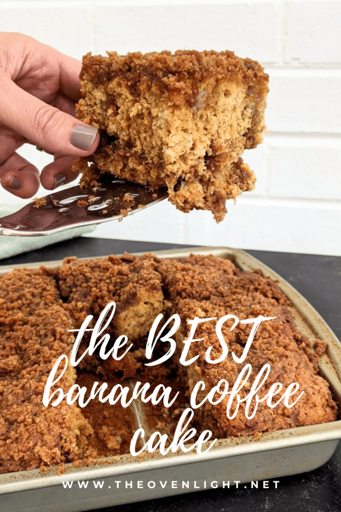 The BEST Banana Coffee Cake | Gluten Free & Low Sugar - deliciously sweet and makes a perfect breakfast treat for the whole family. It's a breakfast recipe you'll love forever! #coffeecake #banana #breakfast