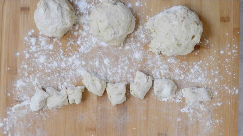 Step 8 - Pretzel Bites with a Kick! Adding fresh 505 Southwestern salsa right in the dough makes these pretzel bites really special. Dip in queso for the ultimate snack. #505southwestern #salsa #pretzels