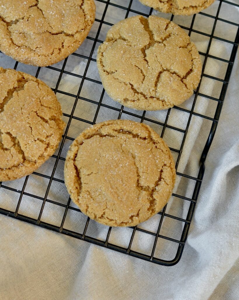 Soft Ginger Molasses Cookies | Perfect simple recipe for the holidays. Make ahead and freeze dough balls. Soft, chewy and full of the flavor of the holidays.