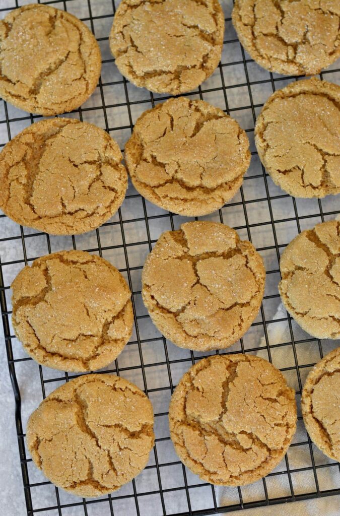 Soft Ginger Molasses Cookies | Perfect simple recipe for the holidays. Make ahead and freeze dough balls. Soft, chewy and full of the flavor of the holidays.