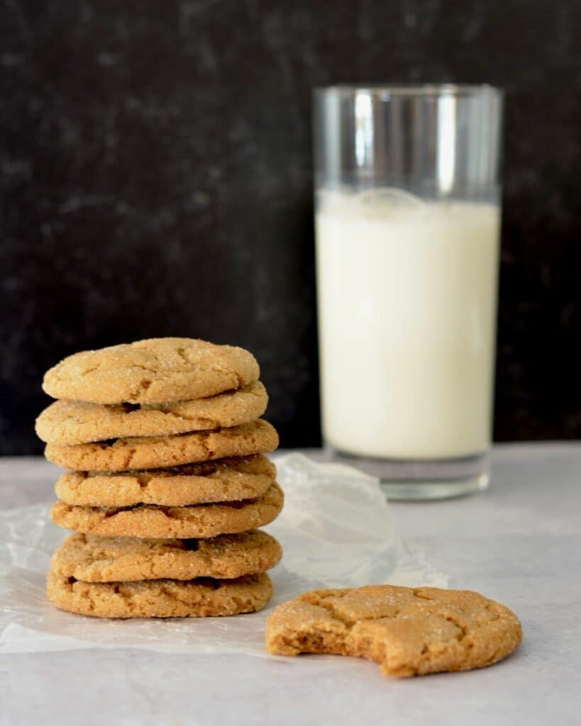 Soft Ginger Molasses Cookies | Perfect simple recipe for the holidays. Make ahead and freeze dough balls. Soft, chewy and full of the flavor of the holidays.