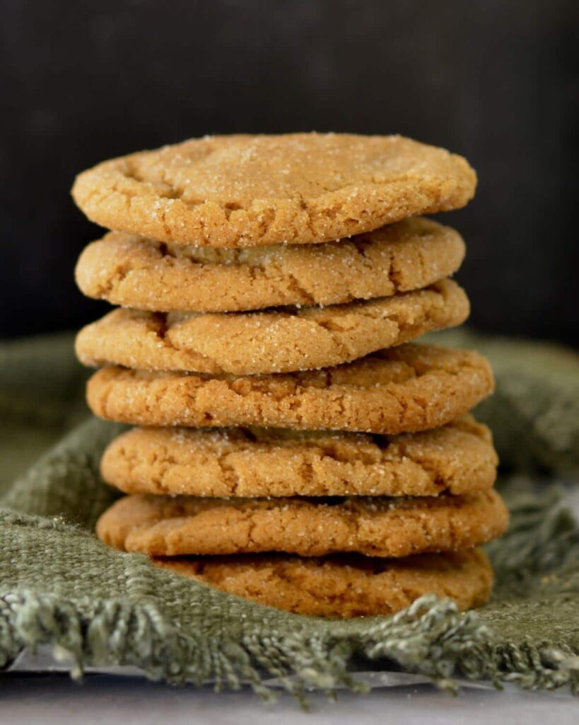 Soft Ginger Molasses Cookies | Perfect simple recipe for the holidays. Make ahead and freeze dough balls. Soft, chewy and full of the flavor of the holidays. 