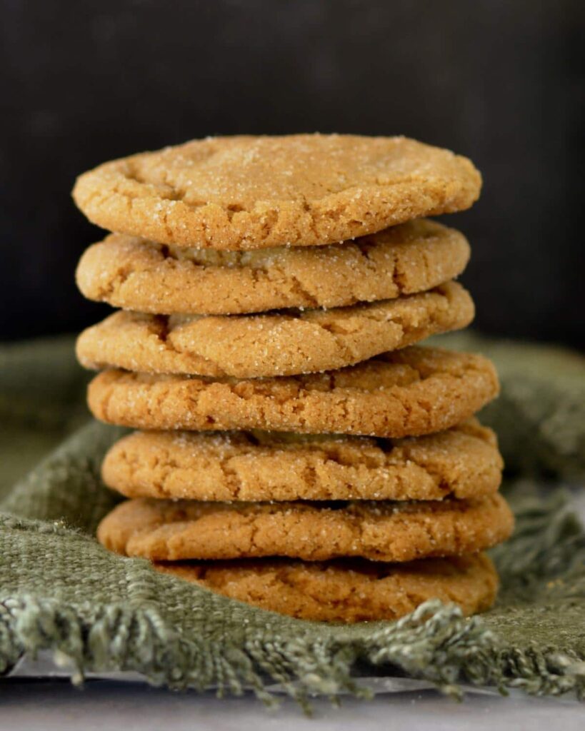 Soft Ginger Molasses Cookies | Perfect simple recipe for the holidays. Make ahead and freeze dough balls. Soft, chewy and full of the flavor of the holidays.