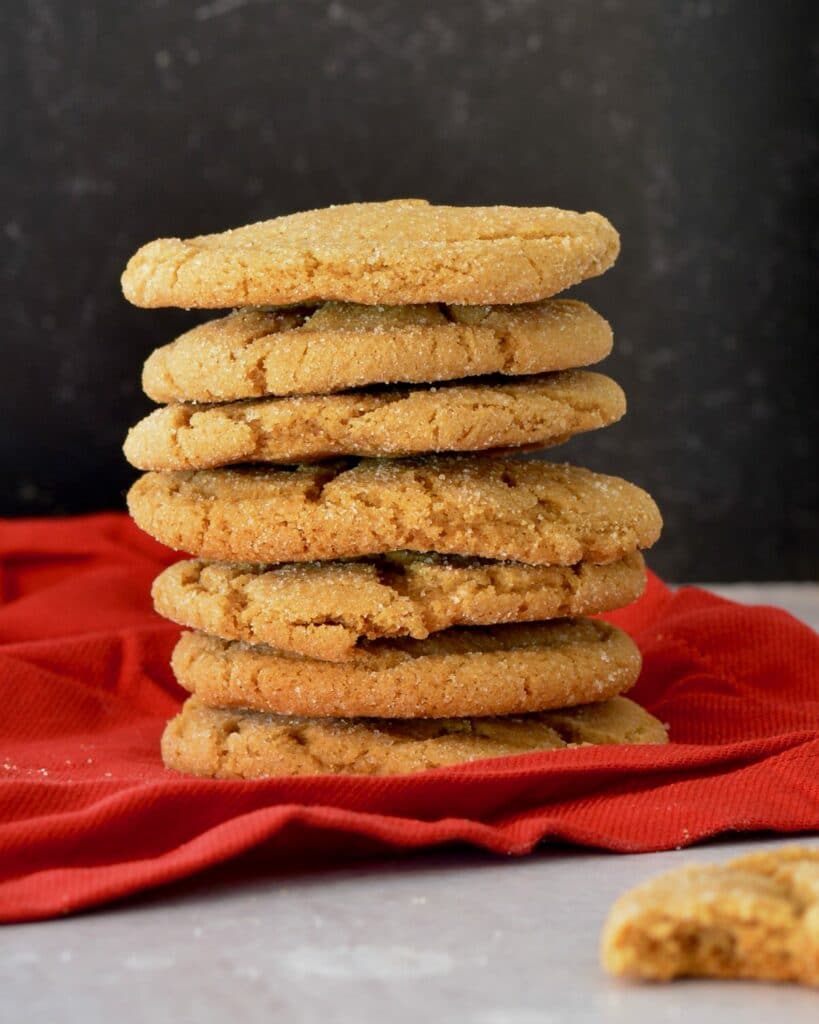 Soft Ginger Molasses Cookies | Perfect simple recipe for the holidays. Make ahead and freeze dough balls. Soft, chewy and full of the flavor of the holidays.