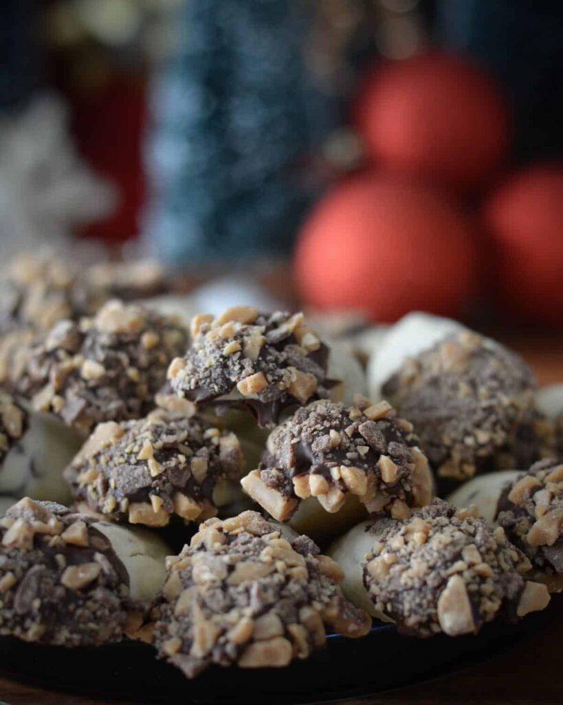 Toffee Log Cookies | Gluten Free and super simple. Perfect Christmas cookie to share or devour all by yourself.