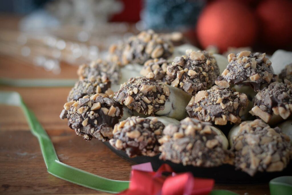 Toffee Log Cookies | Gluten Free and super simple. Perfect Christmas cookie to share or devour all by yourself.