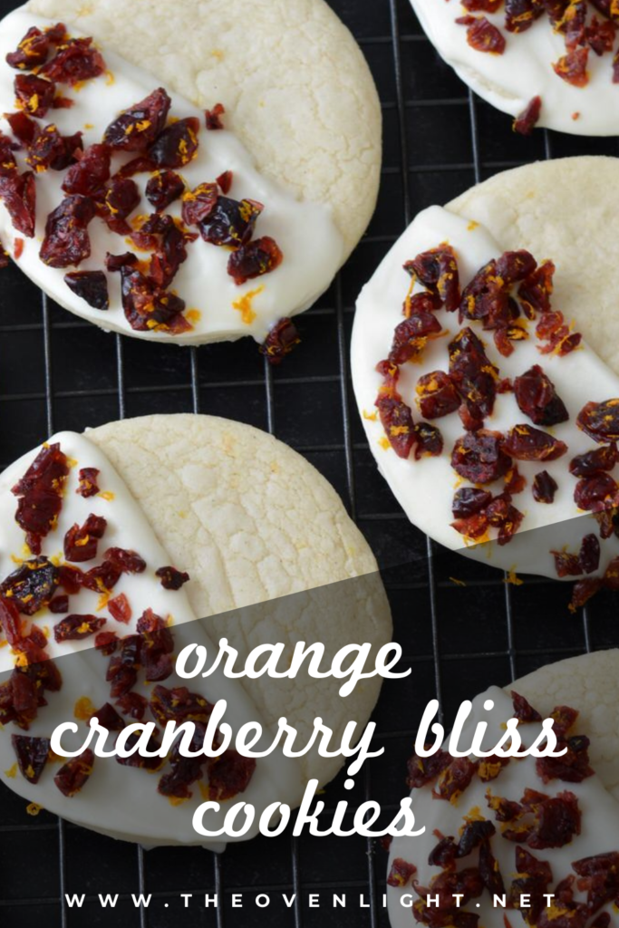 Orange Cranberry Cookies with white or dark chocolate | made gluten free. Delicious holiday cookie recipe! Super simple.