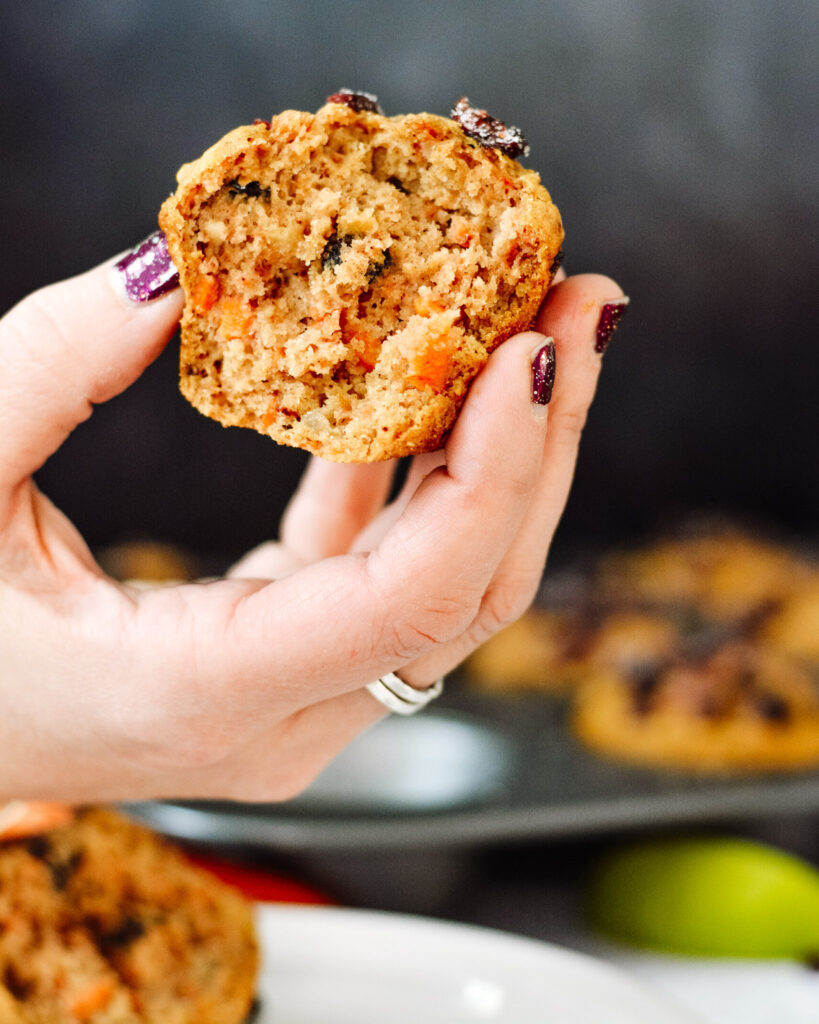 Super Healthy Morning Glory Muffins | carrots, apple, nuts, no refined sugar, gluten free and dairy free. Deliciously moist and a perfect grab and go breakfast.