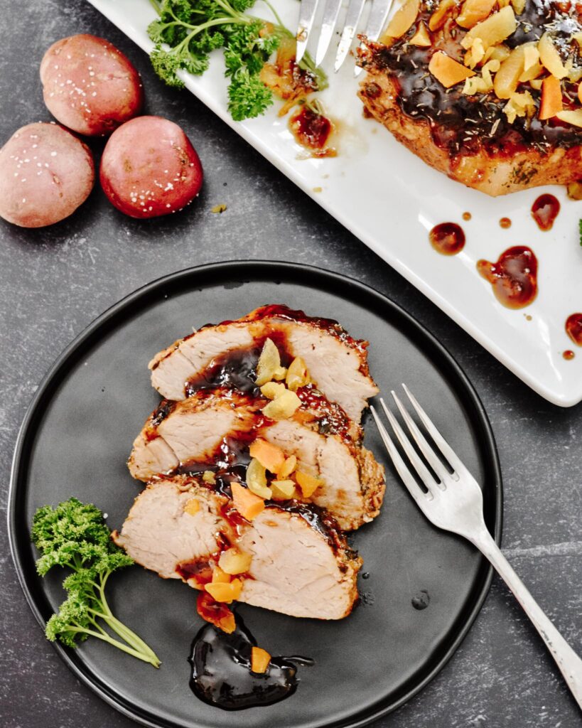 Apricot Balsamic Pork Loin