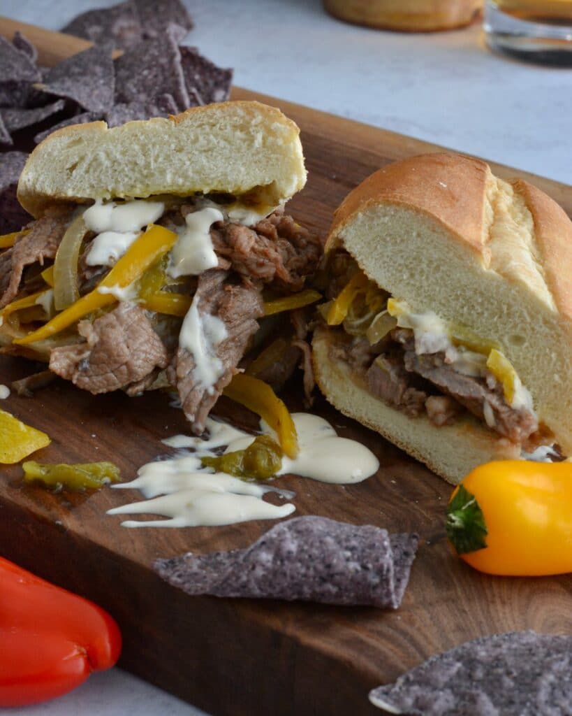 505 Southwestern® Pineapple Mango Salsa Cheesesteak with Queso Blanco | Amazingly delicious take on a classic Philly Cheesesteak. 