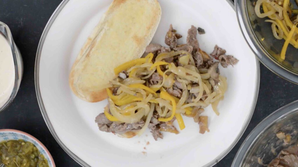 505 Southwestern® Pineapple Mango Salsa Cheesesteak with Queso Blanco | Amazingly delicious take on a classic Philly Cheesesteak.