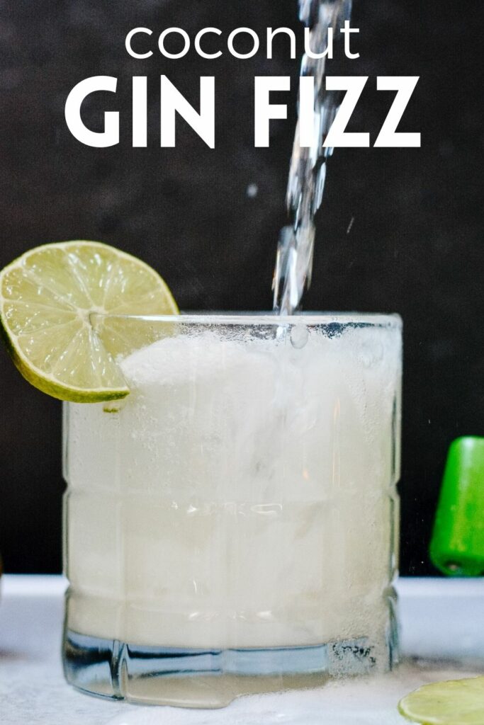 Refreshing Gin Fizz made with healthy all-natural ingredients. #cocktail